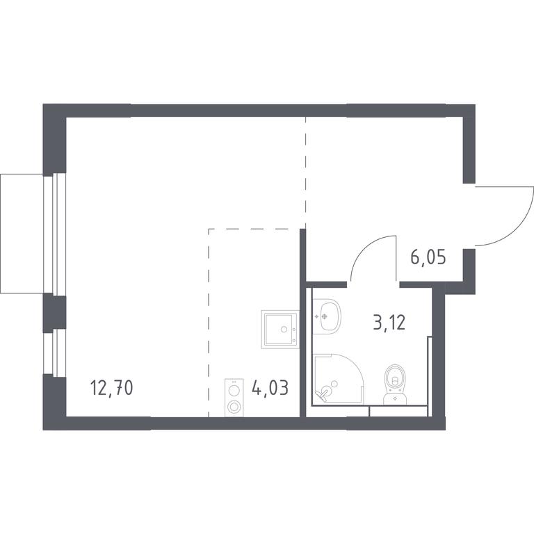 Apartment Sale, 25.9平方米 at Mytishchi Park, Silikatnaya ulitsa, 41к3, Mytischi, Moscow Region, Russia #1 Apartment Sale, 25.9平方米 at Mytishchi Park, Silikatnaya ulitsa, 41к3, Mytischi, Moscow Region, Russia #1