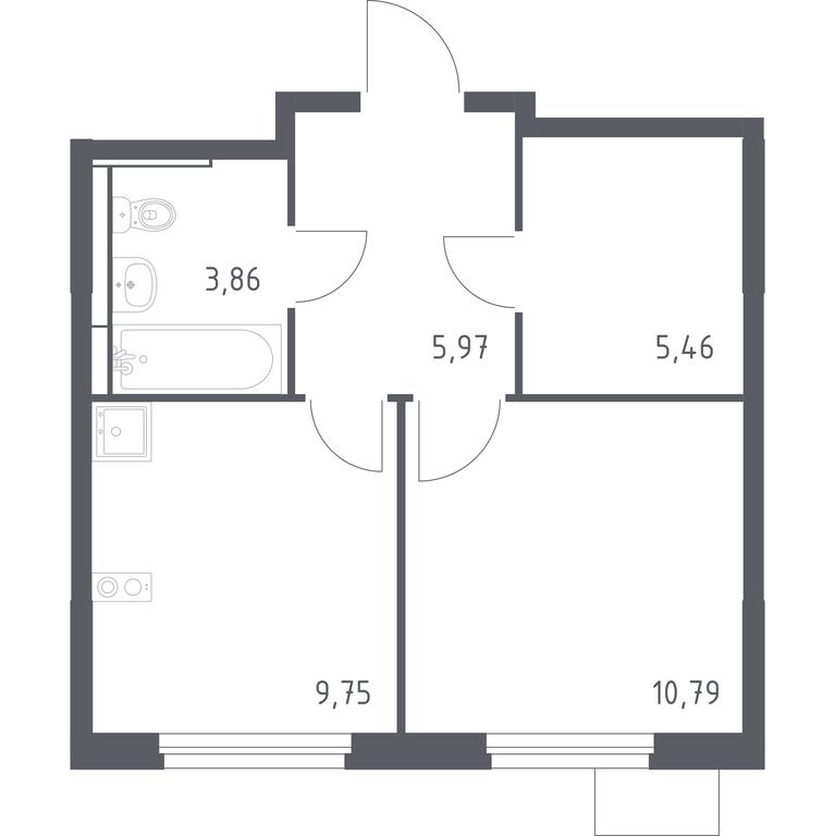 Apartment Sale, 35.83 sq. m. at Mytishchi Park, Silikatnaya ulitsa, 41к3, Mytischi, Moscow Region, Russia #1 Apartment Sale, 35.83 sq. m. at Mytishchi Park, Silikatnaya ulitsa, 41к3, Mytischi, Moscow Region, Russia #1