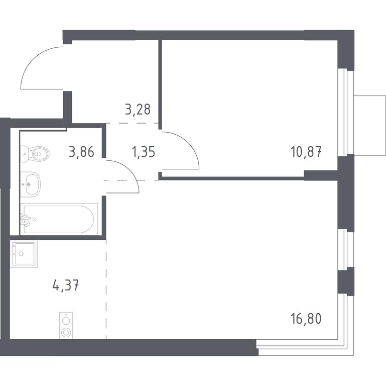 Apartment Sale, 40.53 sq. m. at Mytishchi Park, Silikatnaya ulitsa, 41к3, Mytischi, Moscow Region, Russia #1 Apartment Sale, 40.53 sq. m. at Mytishchi Park, Silikatnaya ulitsa, 41к3, Mytischi, Moscow Region, Russia #1