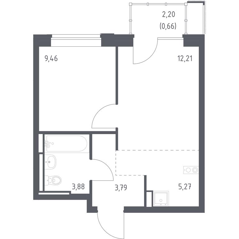Apartment Sale, 35.27 sq. m. at Pribrezhnyi Park, Pribrezhniy Park Residential Complex, Village of Yam, Domodedovo City District, Moscow Region, Russia #1 Apartment Sale, 35.27 sq. m. at Pribrezhnyi Park, Pribrezhniy Park Residential Complex, Village of Yam, Domodedovo City District, Moscow Region, Russia #1