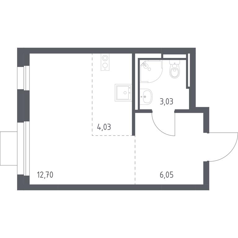 Apartment Sale, 25.81 sq. m. at Pribrezhnyi Park, Pribrezhniy Park Residential Complex, Village of Yam, Domodedovo City District, Moscow Region, Russia #1 Apartment Sale, 25.81 sq. m. at Pribrezhnyi Park, Pribrezhniy Park Residential Complex, Village of Yam, Domodedovo City District, Moscow Region, Russia #1