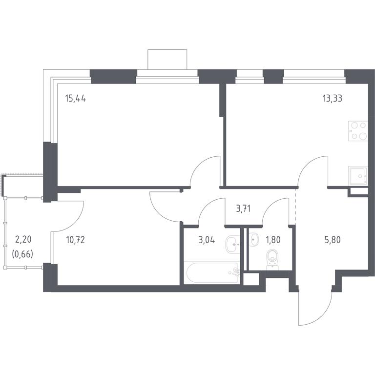 1-BD Apartment Sale, 54.5 sq. m. at Pribrezhnyi Park, Pribrezhniy Park Residential Complex, Village of Yam, Domodedovo City District, Moscow Region, Russia #1 1-BD Apartment Sale, 54.5 sq. m. at Pribrezhnyi Park, Pribrezhniy Park Residential Complex, Village of Yam, Domodedovo City District, Moscow Region, Russia #1