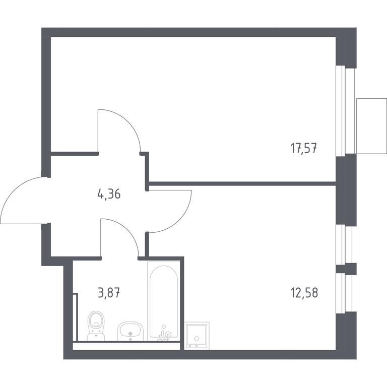 Apartment Sale, 38.38 sq. m. at Kvartal Ivakino, kvartal Ivakino, mikrorayon Klyazma-Starbeyevo, Khimki, Moscow Region, Russia #1 Apartment Sale, 38.38 sq. m. at Kvartal Ivakino, kvartal Ivakino, mikrorayon Klyazma-Starbeyevo, Khimki, Moscow Region, Russia #1