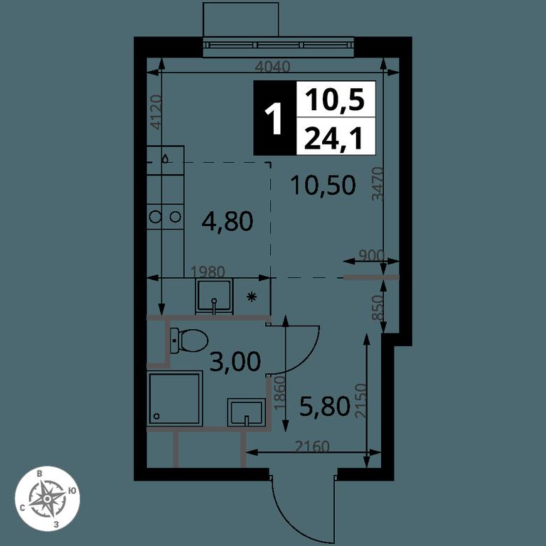 Apartment Sale, 24.1 sq. m. at 1 Himkinskij, zhiloy kompleks 1-y Khimkinskiy, kvartal Mezhdunarodny, mikrorayon Klyazma-Starbeyevo, Khimki, Moscow Region, Russia #2 Apartment Sale, 24.1 sq. m. at 1 Himkinskij, zhiloy kompleks 1-y Khimkinskiy, kvartal Mezhdunarodny, mikrorayon Klyazma-Starbeyevo, Khimki, Moscow Region, Russia #2