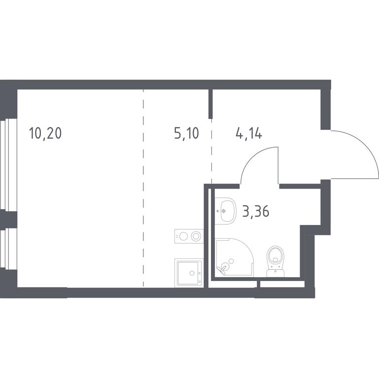 Apartment Sale, 22.8 sq. m. at Mytishchi Park, Silikatnaya ulitsa, 41к3, Mytischi, Moscow Region, Russia #1 Apartment Sale, 22.8 sq. m. at Mytishchi Park, Silikatnaya ulitsa, 41к3, Mytischi, Moscow Region, Russia #1