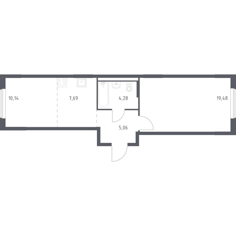 Apartment Sale, 46.65 sq. m. at Mytishchi Park, Silikatnaya ulitsa, 41к3, Mytischi, Moscow Region, Russia #1 Apartment Sale, 46.65 sq. m. at Mytishchi Park, Silikatnaya ulitsa, 41к3, Mytischi, Moscow Region, Russia #1