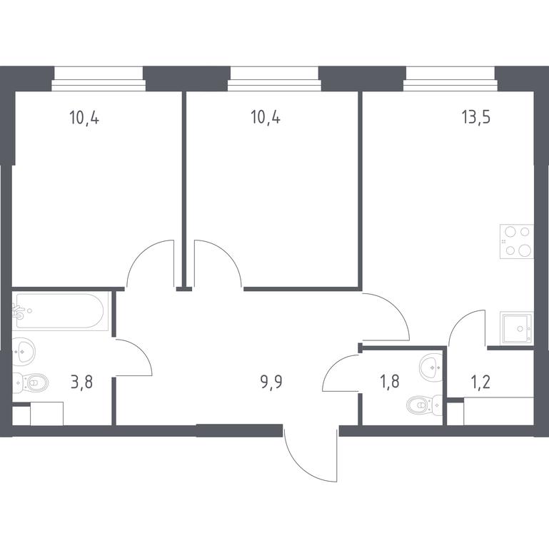 Продажа 1-комн. квартиры, 51 м² в ЖК «Эко Бунино», проспект Куприна, 34к1, поселение Сосенское, Москва, Россия #1 Продажа 1-комн. квартиры, 51 м² в ЖК «Эко Бунино», проспект Куприна, 34к1, поселение Сосенское, Москва, Россия #1