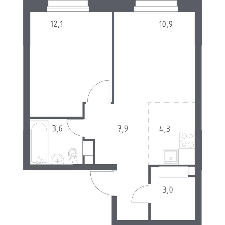 Apartment Sale, 41.8平方米 at Eko Bunino, prospekt Kuprina, 34к1, Sosenskoye Settlement, Moscow, Russia #1 Apartment Sale, 41.8平方米 at Eko Bunino, prospekt Kuprina, 34к1, Sosenskoye Settlement, Moscow, Russia #1