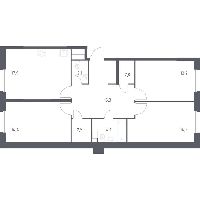 Продажа 2-комн. квартиры, 85,7 м² в ЖК «Эко Бунино», проспект Куприна, 34к1, поселение Сосенское, Москва, Россия #1 Продажа 2-комн. квартиры, 85,7 м² в ЖК «Эко Бунино», проспект Куприна, 34к1, поселение Сосенское, Москва, Россия #1
