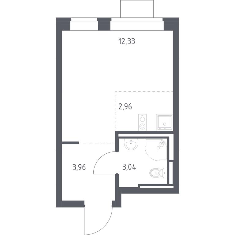 Apartment Sale, 22.29平方米 at Bogdanovskiy Les, derevnya Bogdanikha, Leninskiy City District, Moscow Region, Russia #1 Apartment Sale, 22.29平方米 at Bogdanovskiy Les, derevnya Bogdanikha, Leninskiy City District, Moscow Region, Russia #1