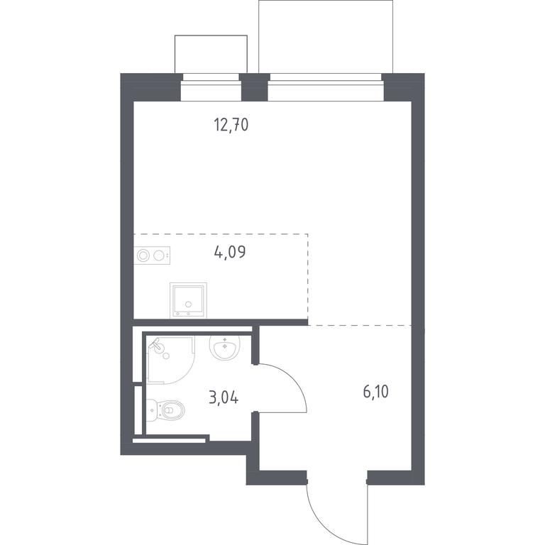 Apartment Sale, 25.93 sq. m. at Bogdanovskiy Les, derevnya Bogdanikha, Leninskiy City District, Moscow Region, Russia #1 Apartment Sale, 25.93 sq. m. at Bogdanovskiy Les, derevnya Bogdanikha, Leninskiy City District, Moscow Region, Russia #1