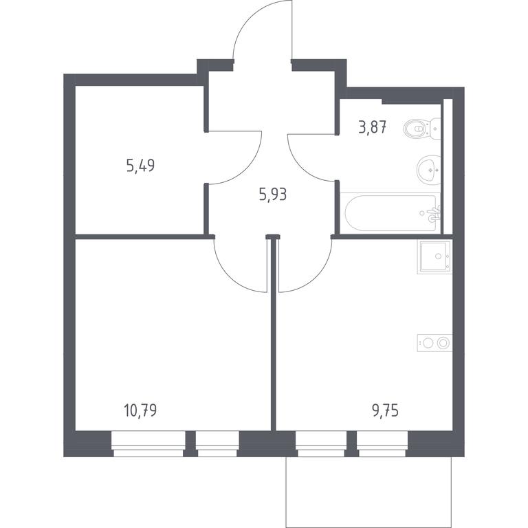 Apartment Sale, 35.83平方米 at Kvartal Aviatorov, ulitsa Koldunova, Aviatorov Microdistrict, Balashikha, Moscow Region, Russia #1 Apartment Sale, 35.83平方米 at Kvartal Aviatorov, ulitsa Koldunova, Aviatorov Microdistrict, Balashikha, Moscow Region, Russia #1