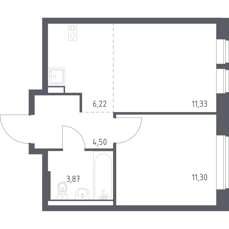 Apartment Sale, 37.22 sq. m. at Kvartal Aviatorov, ulitsa Koldunova, Aviatorov Microdistrict, Balashikha, Moscow Region, Russia #1 Apartment Sale, 37.22 sq. m. at Kvartal Aviatorov, ulitsa Koldunova, Aviatorov Microdistrict, Balashikha, Moscow Region, Russia #1