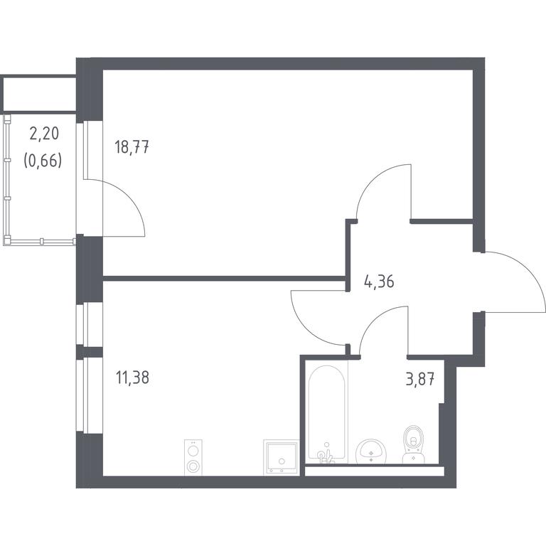Apartment Sale, 39.04 sq. m. at Kvartal Aviatorov, ulitsa Koldunova, Aviatorov Microdistrict, Balashikha, Moscow Region, Russia #1 Apartment Sale, 39.04 sq. m. at Kvartal Aviatorov, ulitsa Koldunova, Aviatorov Microdistrict, Balashikha, Moscow Region, Russia #1