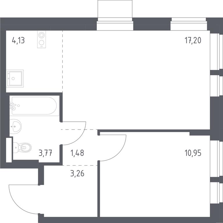 Apartment Sale, 40.79平方米 at Kvartal Aviatorov, ulitsa Koldunova, Aviatorov Microdistrict, Balashikha, Moscow Region, Russia #1 Apartment Sale, 40.79平方米 at Kvartal Aviatorov, ulitsa Koldunova, Aviatorov Microdistrict, Balashikha, Moscow Region, Russia #1
