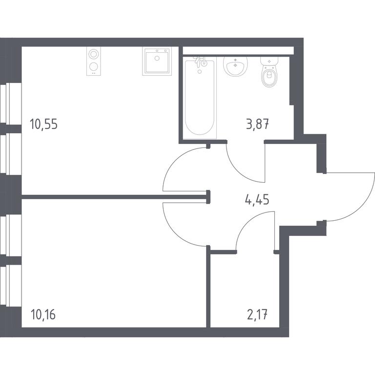 Apartment Sale, 31.2平方米 at Kvartal Aviatorov, ulitsa Koldunova, Aviatorov Microdistrict, Balashikha, Moscow Region, Russia #1 Apartment Sale, 31.2平方米 at Kvartal Aviatorov, ulitsa Koldunova, Aviatorov Microdistrict, Balashikha, Moscow Region, Russia #1
