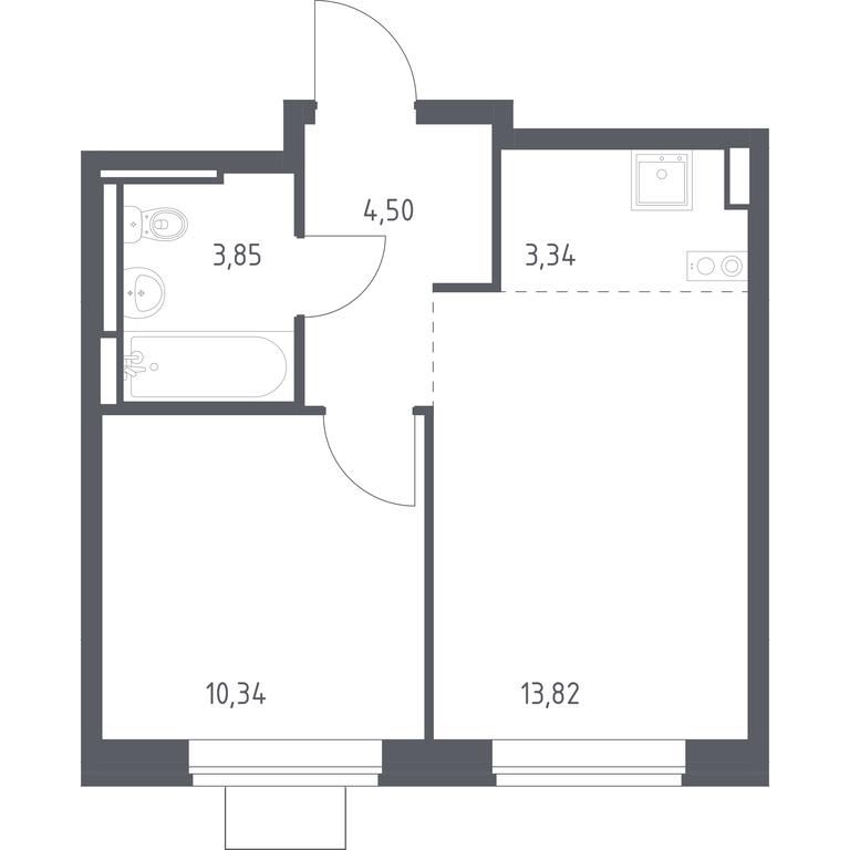 Apartment Sale, 35.85 sq. m. at Bogdanovskiy Les, derevnya Bogdanikha, Leninskiy City District, Moscow Region, Russia #1 Apartment Sale, 35.85 sq. m. at Bogdanovskiy Les, derevnya Bogdanikha, Leninskiy City District, Moscow Region, Russia #1