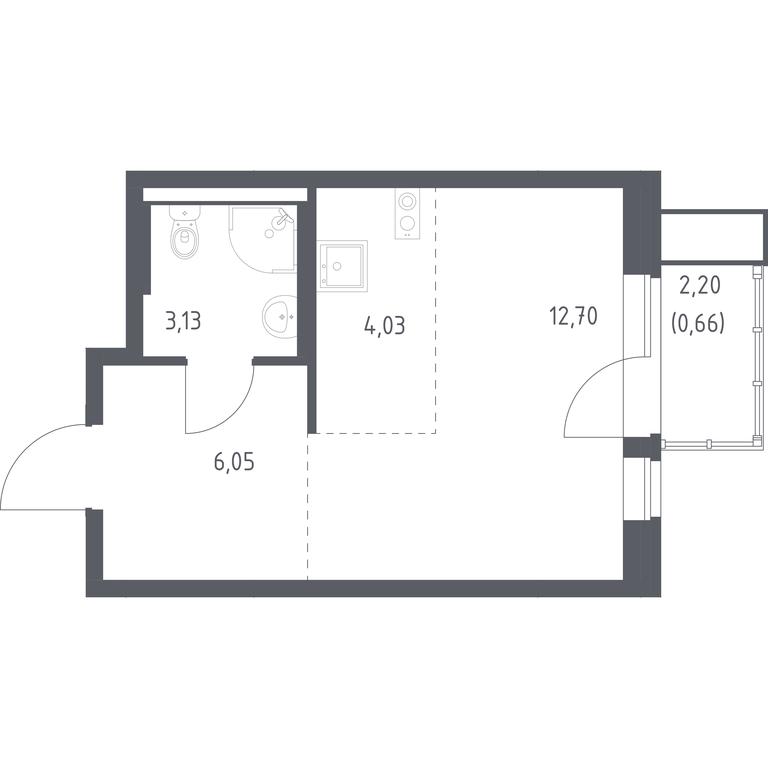 Apartment Sale, 26.57平方米 at Kvartal Aviatorov, ulitsa Koldunova, Aviatorov Microdistrict, Balashikha, Moscow Region, Russia #1 Apartment Sale, 26.57平方米 at Kvartal Aviatorov, ulitsa Koldunova, Aviatorov Microdistrict, Balashikha, Moscow Region, Russia #1