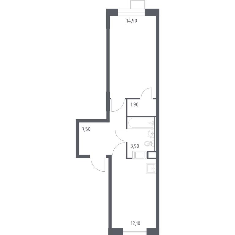 Apartment Sale, 40.3 sq. m. at Tsvetochnye Poliany, kvartal № 23, Filimonkovskoye Municipal Formation, Moscow, Russia #1 Apartment Sale, 40.3 sq. m. at Tsvetochnye Poliany, kvartal № 23, Filimonkovskoye Municipal Formation, Moscow, Russia #1