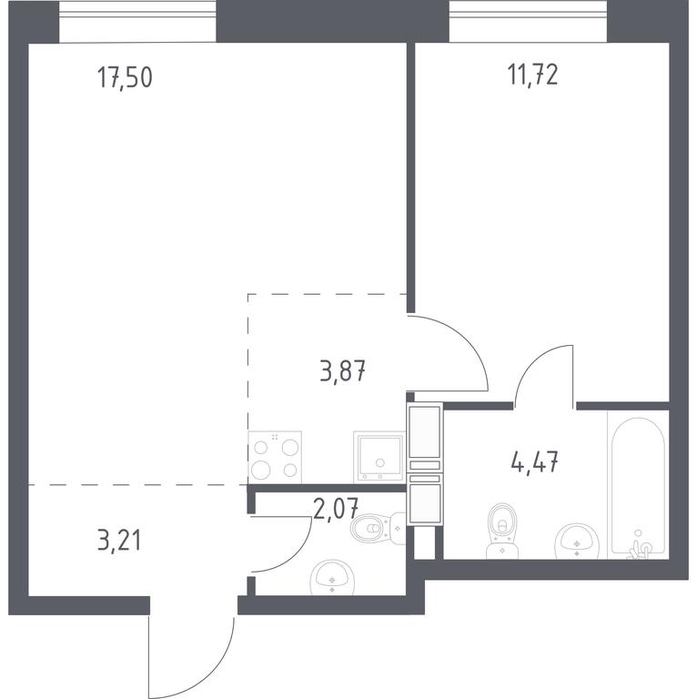 Продажа квартиры, 42,84 м² в ЖК «Цветочные Поляны», квартал № 23, поселение Филимонковское, Москва, Россия #1 Продажа квартиры, 42,84 м² в ЖК «Цветочные Поляны», квартал № 23, поселение Филимонковское, Москва, Россия #1