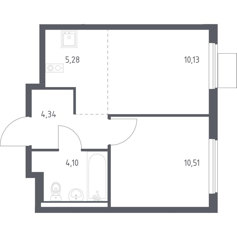 Apartment Sale, 34.36 sq. m. at Gorki Park, Shkolnaya ulitsa, 2, derevnya Korobovo, Leninskiy City District, Moscow Region, Russia #1 Apartment Sale, 34.36 sq. m. at Gorki Park, Shkolnaya ulitsa, 2, derevnya Korobovo, Leninskiy City District, Moscow Region, Russia #1
