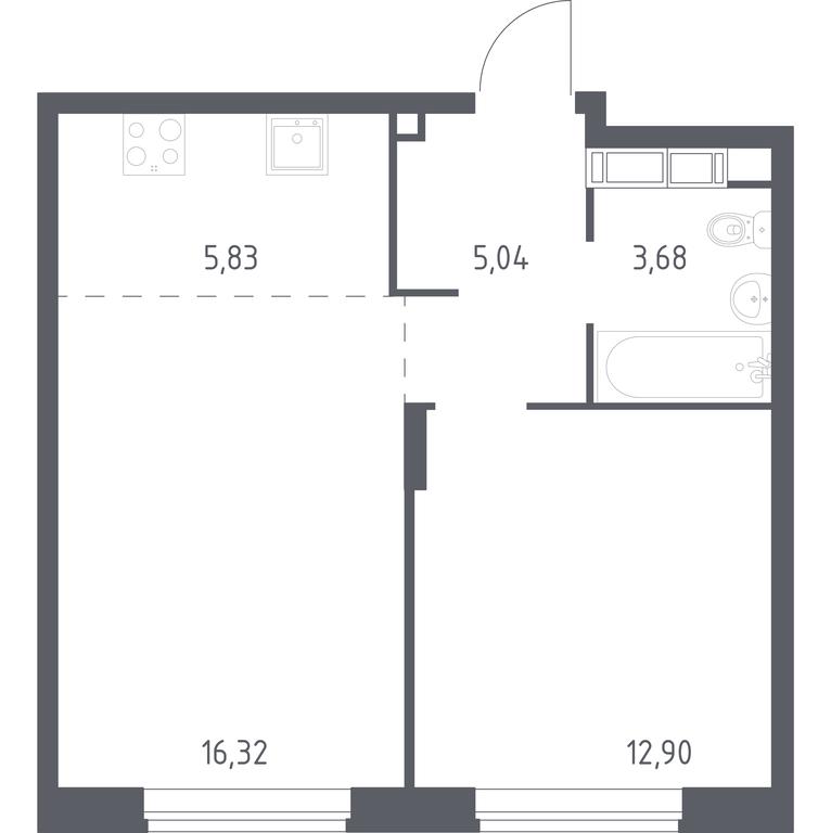 Apartment Sale, 43.7 sq. m. at Novograd Pavlino, Kosinskoye shosse, 2, Novoye Pavlino Microdistrict, Balashikha, Moscow Region, Russia #1 Apartment Sale, 43.7 sq. m. at Novograd Pavlino, Kosinskoye shosse, 2, Novoye Pavlino Microdistrict, Balashikha, Moscow Region, Russia #1