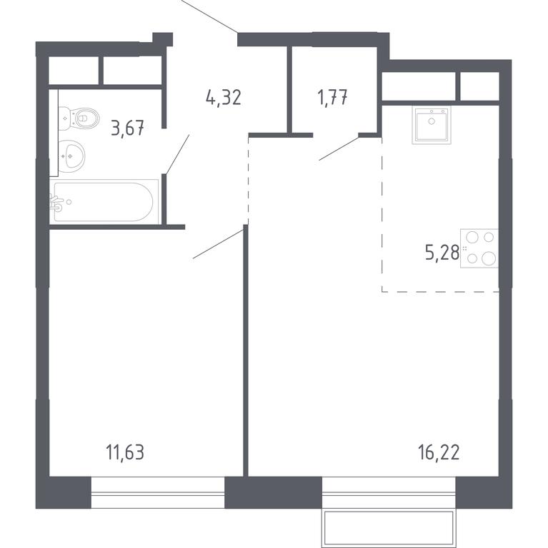 Apartment Sale, 42.89 sq. m. at Novograd Pavlino, Kosinskoye shosse, 2, Novoye Pavlino Microdistrict, Balashikha, Moscow Region, Russia #1 Apartment Sale, 42.89 sq. m. at Novograd Pavlino, Kosinskoye shosse, 2, Novoye Pavlino Microdistrict, Balashikha, Moscow Region, Russia #1
