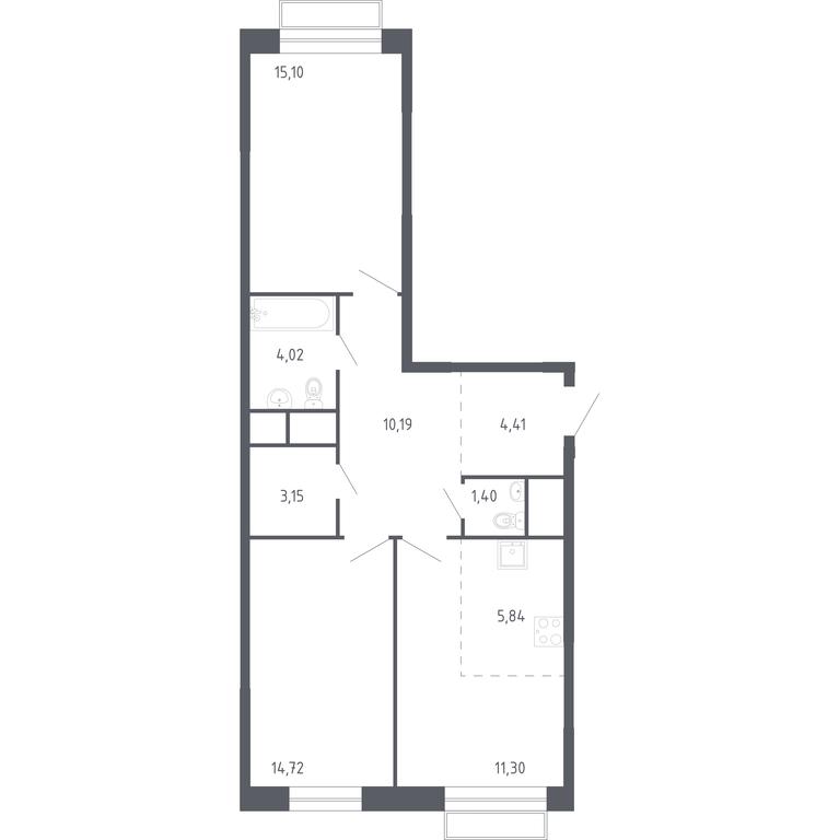 1-BD Apartment Sale, 70.13 sq. m. at Novograd Pavlino, Kosinskoye shosse, 2, Novoye Pavlino Microdistrict, Balashikha, Moscow Region, Russia #1 1-BD Apartment Sale, 70.13 sq. m. at Novograd Pavlino, Kosinskoye shosse, 2, Novoye Pavlino Microdistrict, Balashikha, Moscow Region, Russia #1