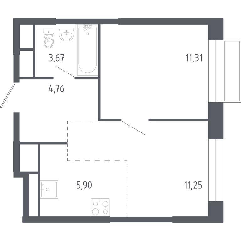 Apartment Sale, 36.89 sq. m. at Novograd Pavlino, Kosinskoye shosse, 2, Novoye Pavlino Microdistrict, Balashikha, Moscow Region, Russia #1 Apartment Sale, 36.89 sq. m. at Novograd Pavlino, Kosinskoye shosse, 2, Novoye Pavlino Microdistrict, Balashikha, Moscow Region, Russia #1