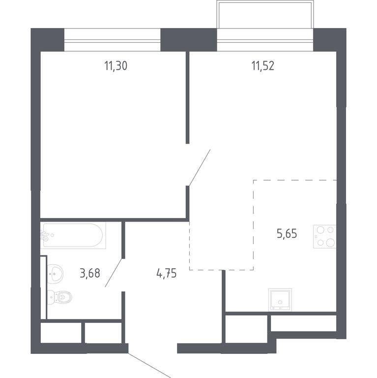 Apartment Sale, 36.9 sq. m. at Novograd Pavlino, Kosinskoye shosse, 2, Novoye Pavlino Microdistrict, Balashikha, Moscow Region, Russia #1