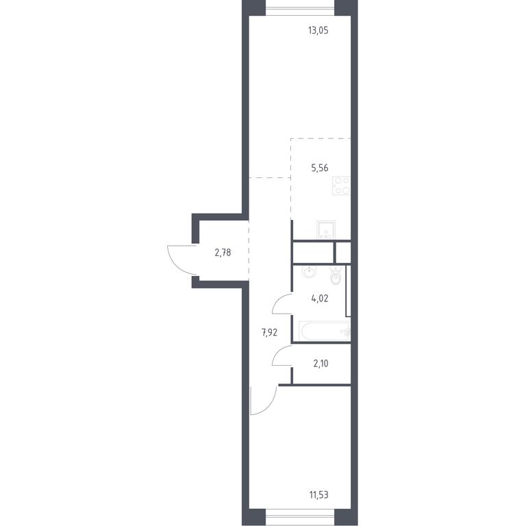 Apartment Sale, 46.96 sq. m. at Novograd Pavlino, Kosinskoye shosse, 2, Novoye Pavlino Microdistrict, Balashikha, Moscow Region, Russia #1 Apartment Sale, 46.96 sq. m. at Novograd Pavlino, Kosinskoye shosse, 2, Novoye Pavlino Microdistrict, Balashikha, Moscow Region, Russia #1