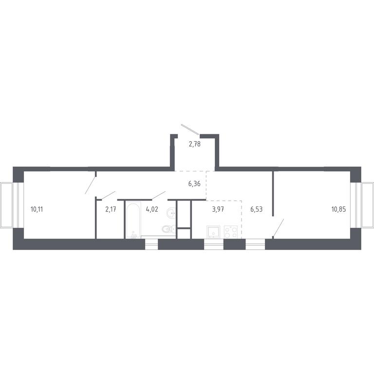 1-BD Apartment Sale, 46.79 sq. m. at Novograd Pavlino, Kosinskoye shosse, 2, Novoye Pavlino Microdistrict, Balashikha, Moscow Region, Russia #1 1-BD Apartment Sale, 46.79 sq. m. at Novograd Pavlino, Kosinskoye shosse, 2, Novoye Pavlino Microdistrict, Balashikha, Moscow Region, Russia #1