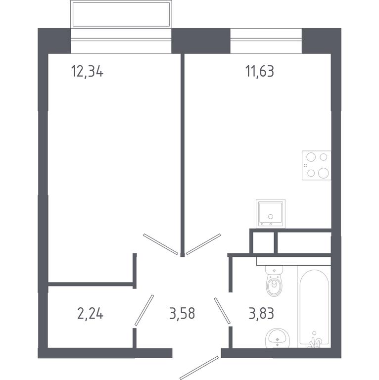 Apartment Sale, 33.62 sq. m. at Novograd Pavlino, Kosinskoye shosse, 2, Novoye Pavlino Microdistrict, Balashikha, Moscow Region, Russia #1 Apartment Sale, 33.62 sq. m. at Novograd Pavlino, Kosinskoye shosse, 2, Novoye Pavlino Microdistrict, Balashikha, Moscow Region, Russia #1