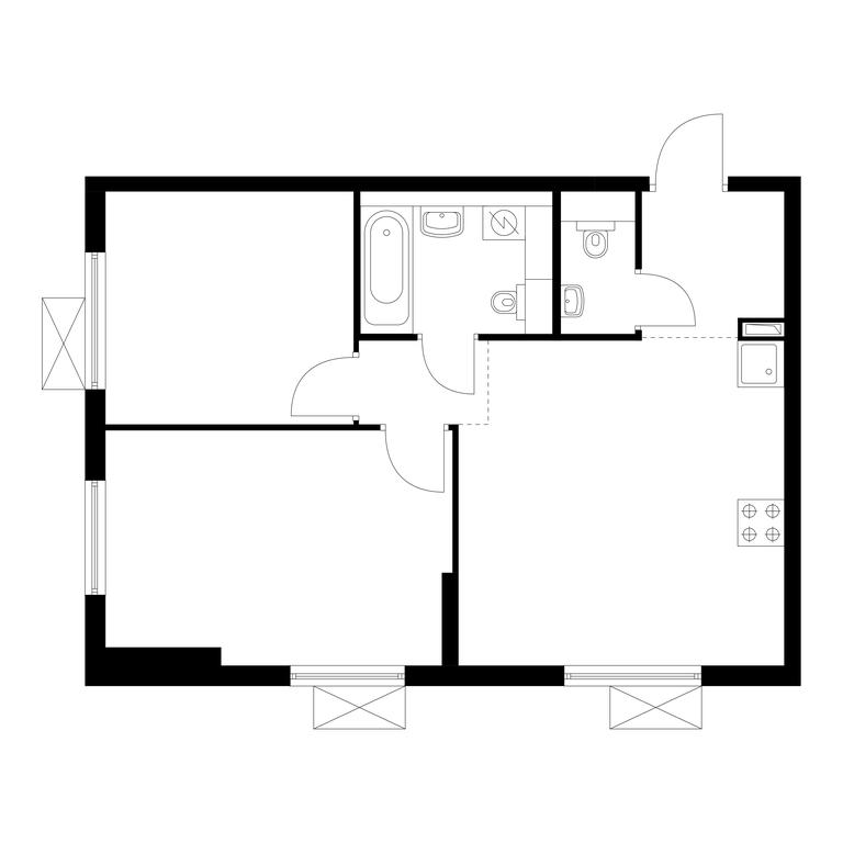 2-BD Apartment Sale, 51.7平方米 at Ilinskie Luga, Zapovednaya Street, 1, posyolok Ilyinskoye-Usovo, Krasnogorsk City District, Moscow Region, Russia #1 2-BD Apartment Sale, 51.7平方米 at Ilinskie Luga, Zapovednaya Street, 1, posyolok Ilyinskoye-Usovo, Krasnogorsk City District, Moscow Region, Russia #1