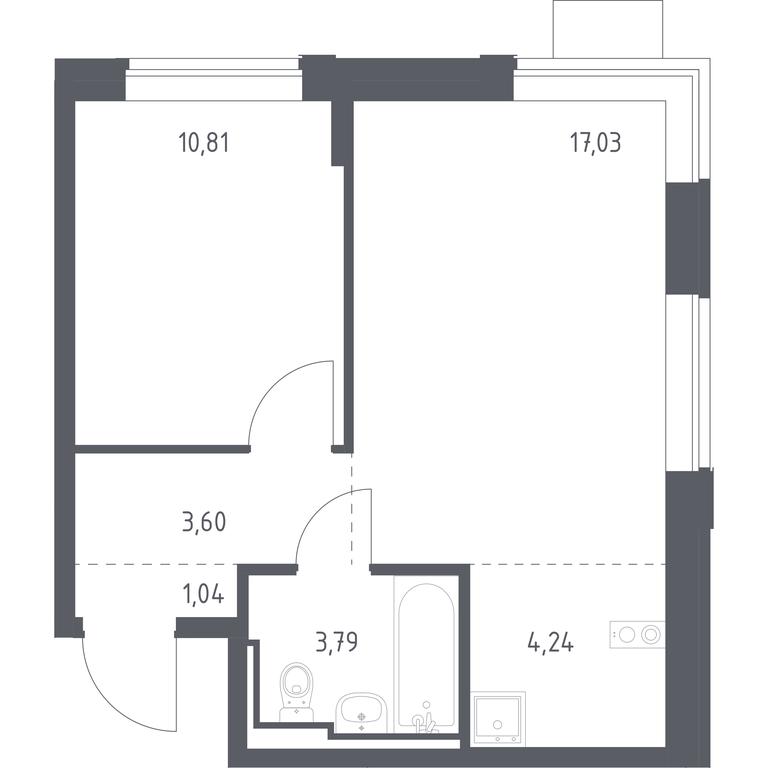 Apartment Sale, 40.51 sq. m. at Pribrezhnyi Park, Pribrezhniy Park Residential Complex, Village of Yam, Domodedovo City District, Moscow Region, Russia #1 Apartment Sale, 40.51 sq. m. at Pribrezhnyi Park, Pribrezhniy Park Residential Complex, Village of Yam, Domodedovo City District, Moscow Region, Russia #1