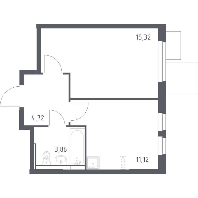 Apartment Sale, 35.02平方米 at Mytishchi Park, Silikatnaya ulitsa, 41к3, Mytischi, Moscow Region, Russia #1 Apartment Sale, 35.02平方米 at Mytishchi Park, Silikatnaya ulitsa, 41к3, Mytischi, Moscow Region, Russia #1