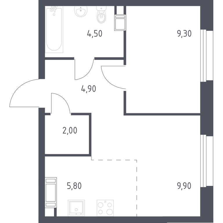 Apartment Sale, 36.4 sq. m. at Eko Bunino, prospekt Kuprina, 34к1, Sosenskoye Settlement, Moscow, Russia #1