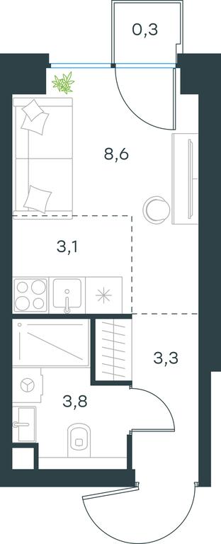 Apartment Sale, 19.1平方米 at Level Zvenigorodskaya, 3rd Silikatny Drive, 6к1, Moscow, Russia #1 Apartment Sale, 19.1平方米 at Level Zvenigorodskaya, 3rd Silikatny Drive, 6к1, Moscow, Russia #1