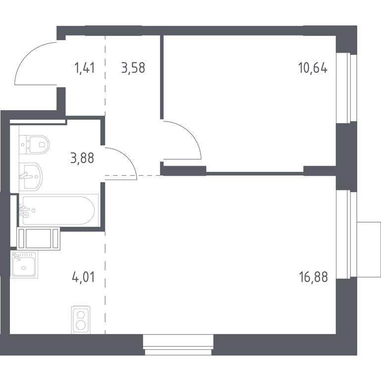 Apartment Sale, 40.4平方米 at Piatnitskie Luga, Pyatnitskoye Highway, 2, derevnya Yurlovo, Solnechnogorsk City District, Moscow Region, Russia #1 Apartment Sale, 40.4平方米 at Piatnitskie Luga, Pyatnitskoye Highway, 2, derevnya Yurlovo, Solnechnogorsk City District, Moscow Region, Russia #1
