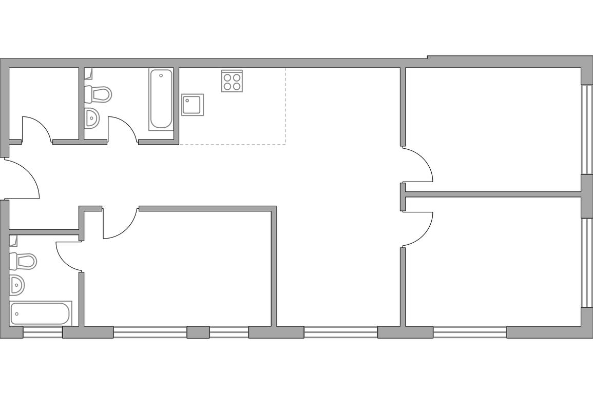 3-BD Apartment Sale, 86.1平方米 at Triniti-2, Dmitrovskoye Highway, 73Б, Moscow, Russia #2