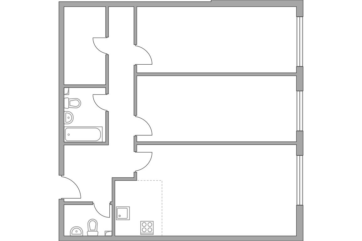 2-BD Apartment Sale, 99.4 sq. m. at Triniti-2, Dmitrovskoye Highway, 73Б, Moscow, Russia #2
