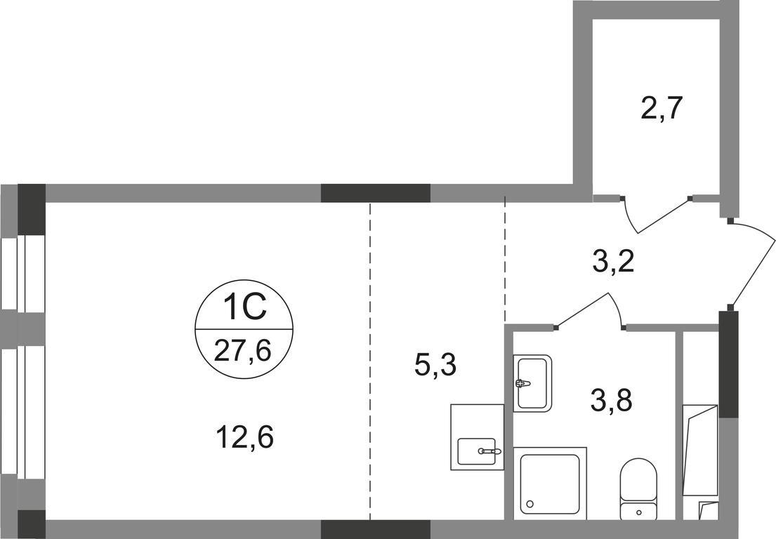 Apartment Sale, 27.6 sq. m. at Pervyi Moskovskiy, ulitsa Bianki, 1, Moskovskiy, Moscow, Russia #1 Apartment Sale, 27.6 sq. m. at Pervyi Moskovskiy, ulitsa Bianki, 1, Moskovskiy, Moscow, Russia #1