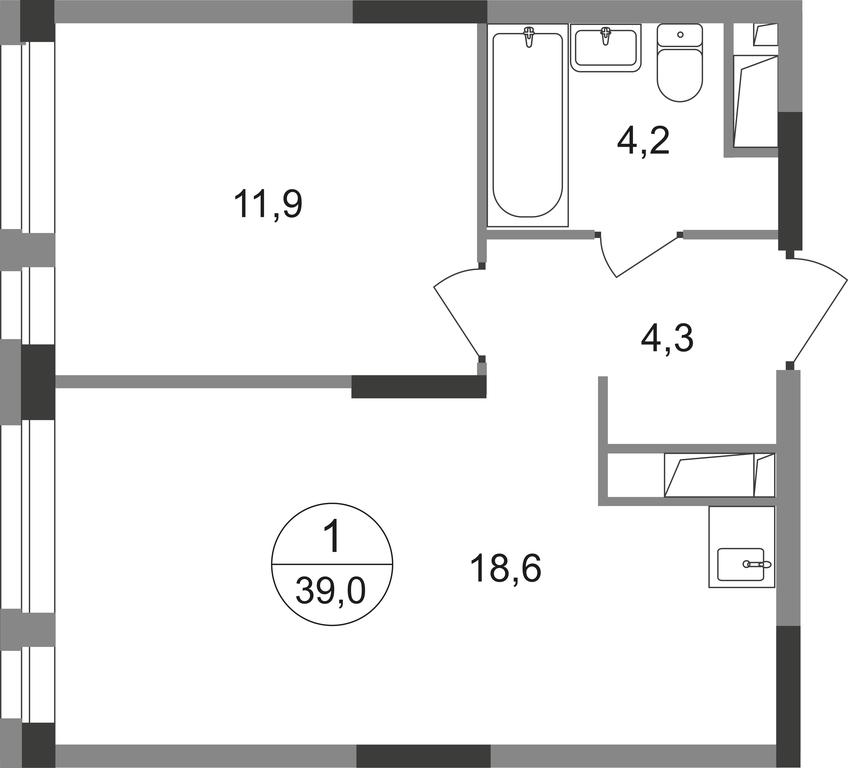 Apartment Sale, 39 sq. m. at Pervyi Moskovskiy, ulitsa Bianki, 1, Moskovskiy, Moscow, Russia #1 Apartment Sale, 39 sq. m. at Pervyi Moskovskiy, ulitsa Bianki, 1, Moskovskiy, Moscow, Russia #1