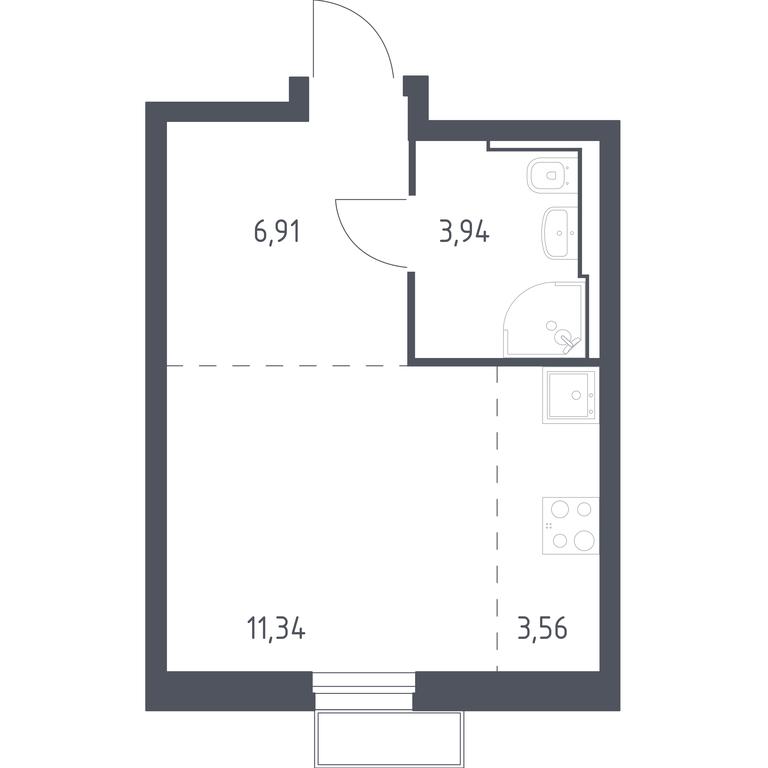 Apartment Sale, 25.64 sq. m. at Kvartal Strogino, zhiloy kompleks Kvartal Strogino, Krasnogorsk, Moscow Region, Russia #1 Apartment Sale, 25.64 sq. m. at Kvartal Strogino, zhiloy kompleks Kvartal Strogino, Krasnogorsk, Moscow Region, Russia #1