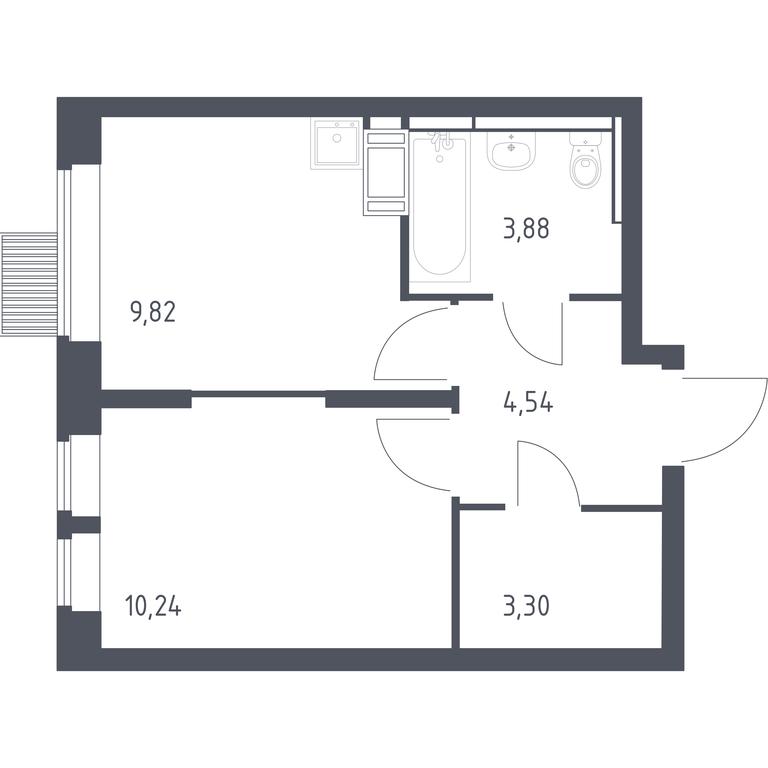Apartment Sale, 31.78 sq. m. at Bolshoe Putilkovo, Prostornaya ulitsa, 1, Putilkovo Village, Krasnogorsk City District, Moscow Region, Russia #1 Apartment Sale, 31.78 sq. m. at Bolshoe Putilkovo, Prostornaya ulitsa, 1, Putilkovo Village, Krasnogorsk City District, Moscow Region, Russia #1