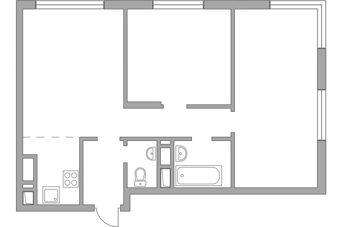 2-BD Apartment Sale, 57 sq. m. at Innovatsiya, bulvar Eynshteyna, 1, Urban-Type Settlement of Novoivanovskoe, Odintsovskiy City District, Moscow Region, Russia #2 2-BD Apartment Sale, 57 sq. m. at Innovatsiya, bulvar Eynshteyna, 1, Urban-Type Settlement of Novoivanovskoe, Odintsovskiy City District, Moscow Region, Russia #2