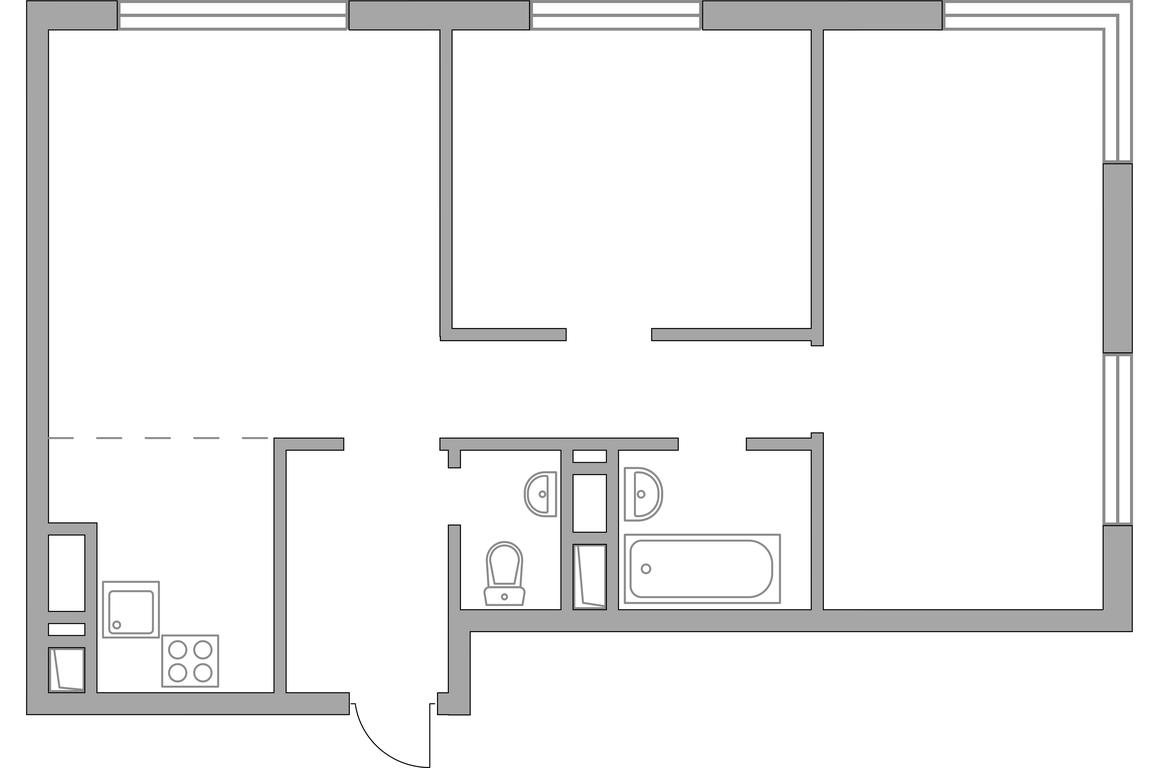 2-BD Apartment Sale, 58.6 sq. m. at Innovatsiya, bulvar Eynshteyna, 1, Urban-Type Settlement of Novoivanovskoe, Odintsovskiy City District, Moscow Region, Russia #2 2-BD Apartment Sale, 58.6 sq. m. at Innovatsiya, bulvar Eynshteyna, 1, Urban-Type Settlement of Novoivanovskoe, Odintsovskiy City District, Moscow Region, Russia #2