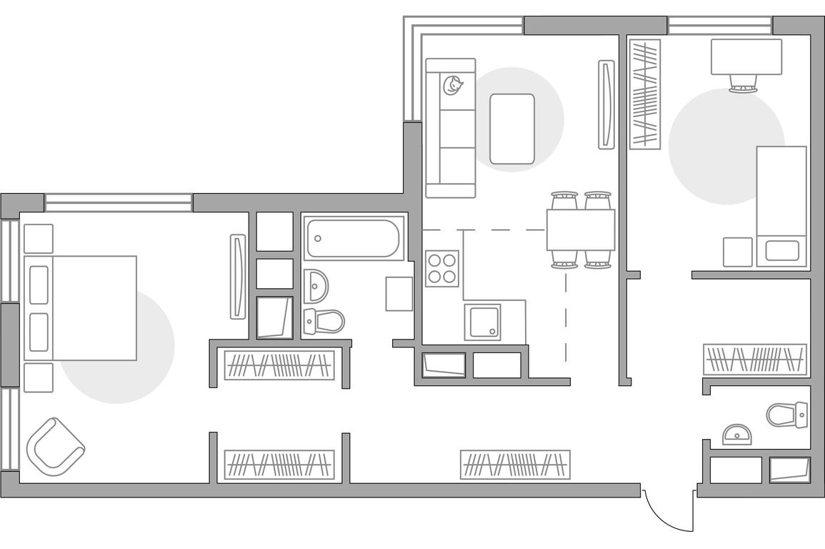 2-BD Apartment Sale, 60 sq. m. at Innovatsiya, bulvar Eynshteyna, 1, Urban-Type Settlement of Novoivanovskoe, Odintsovskiy City District, Moscow Region, Russia #1 2-BD Apartment Sale, 60 sq. m. at Innovatsiya, bulvar Eynshteyna, 1, Urban-Type Settlement of Novoivanovskoe, Odintsovskiy City District, Moscow Region, Russia #1