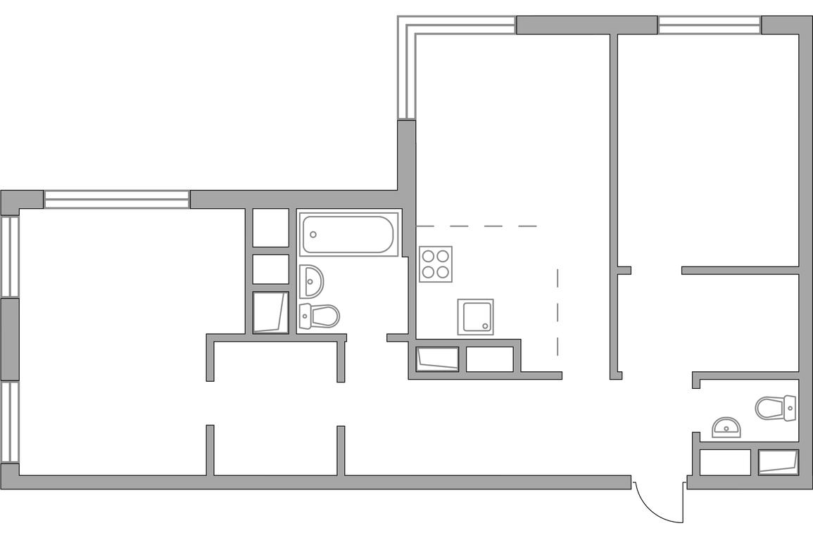 2-BD Apartment Sale, 60 sq. m. at Innovatsiya, bulvar Eynshteyna, 1, Urban-Type Settlement of Novoivanovskoe, Odintsovskiy City District, Moscow Region, Russia #2 2-BD Apartment Sale, 60 sq. m. at Innovatsiya, bulvar Eynshteyna, 1, Urban-Type Settlement of Novoivanovskoe, Odintsovskiy City District, Moscow Region, Russia #2
