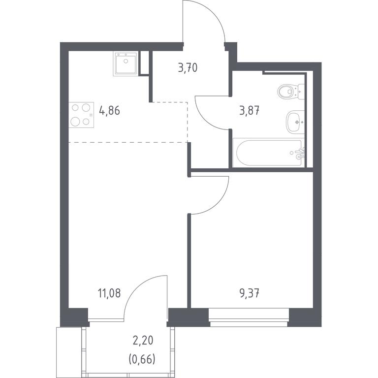 Apartment Sale, 33.54平方米 at Molzhaninovo, Leningradskoye Highway, 229, Moscow, Russia #1 Apartment Sale, 33.54平方米 at Molzhaninovo, Leningradskoye Highway, 229, Moscow, Russia #1